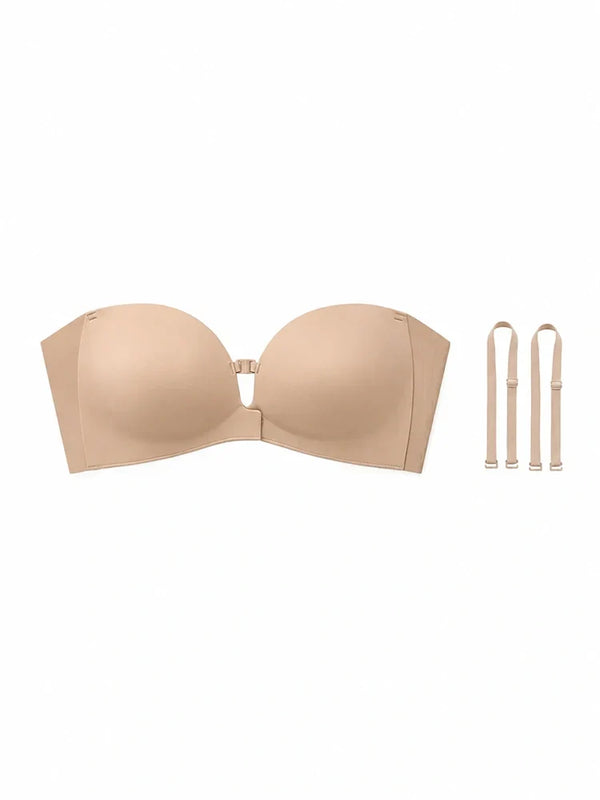 Women's Strapless Front Closure Push-Up Bra
