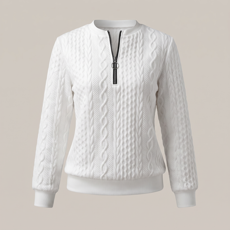 Amy Sweater With Zipper