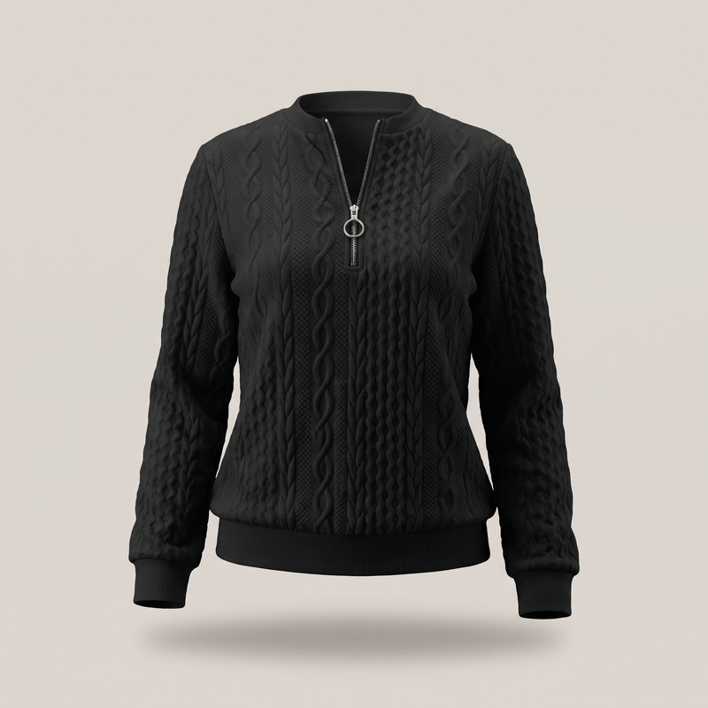 Amy Sweater With Zipper