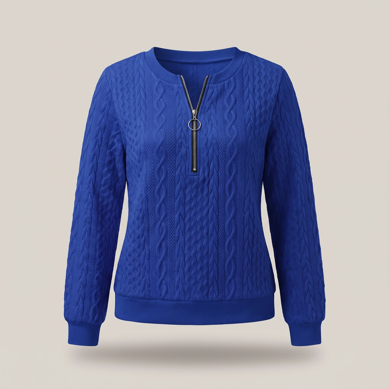 Amy Sweater With Zipper