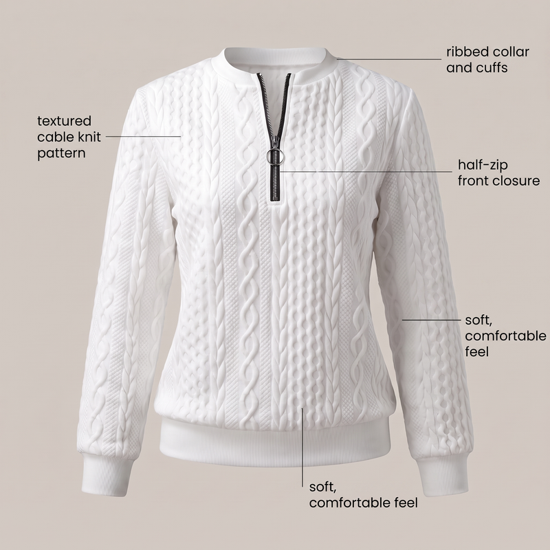 Amy Sweater With Zipper