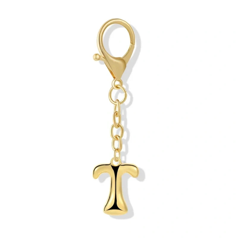 Bubble Initial Letter - Bag Charm