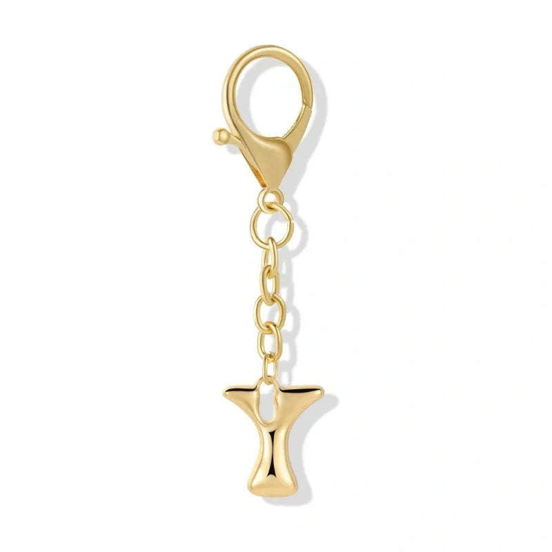 Bubble Initial Letter - Bag Charm