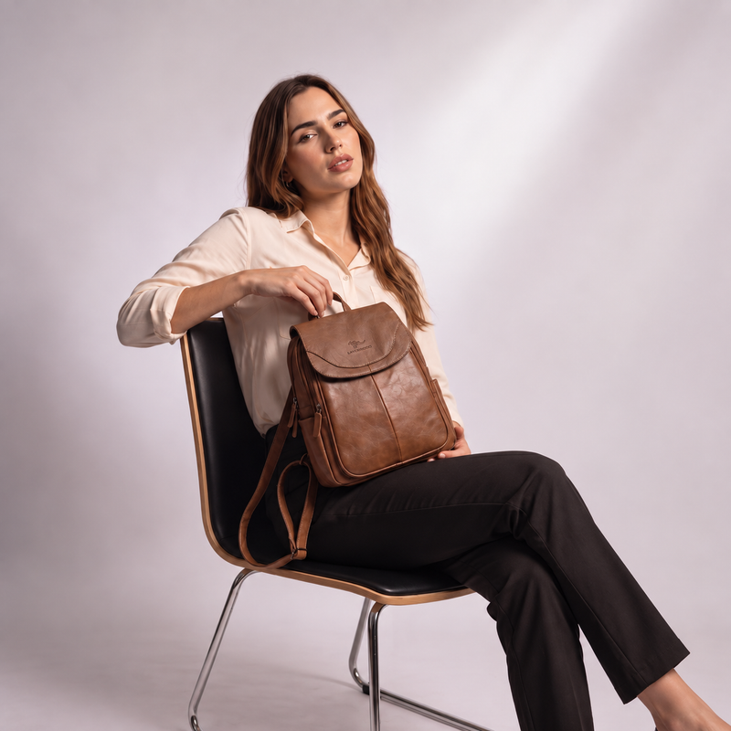 Women's Italian Genuine Leather Backpack