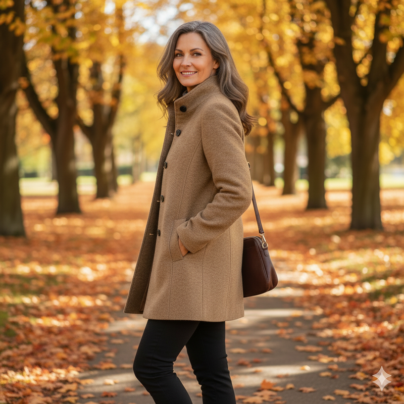 Elara Wool-Blend Coat