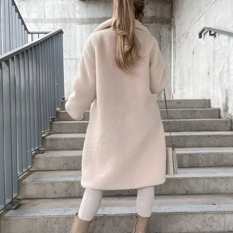 Valentina Plush Lapel Coat