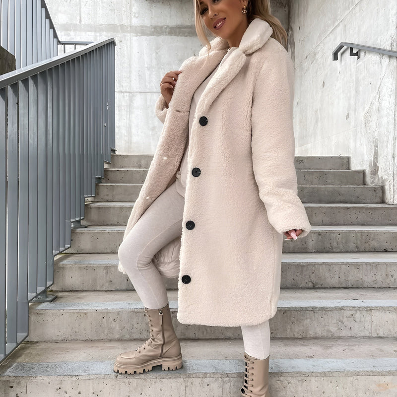 Valentina Plush Lapel Coat