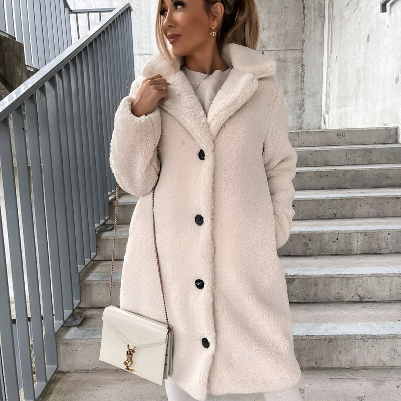 Valentina Plush Lapel Coat