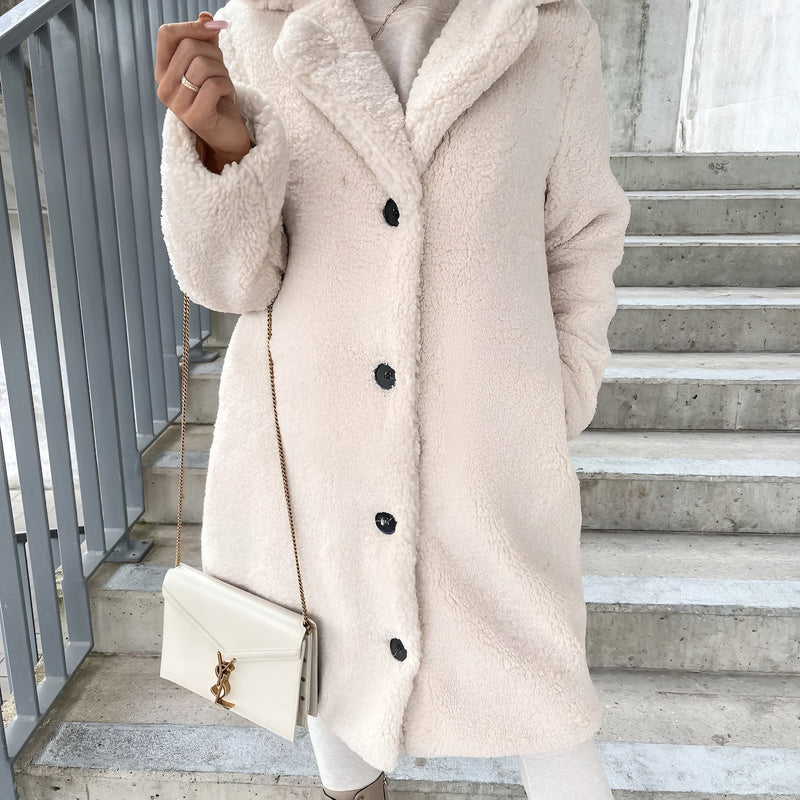 Valentina Plush Lapel Coat