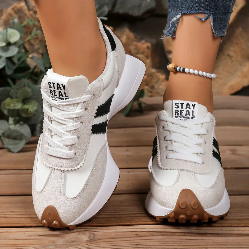 Elodie | Two-Tone Lace-Up Shoes