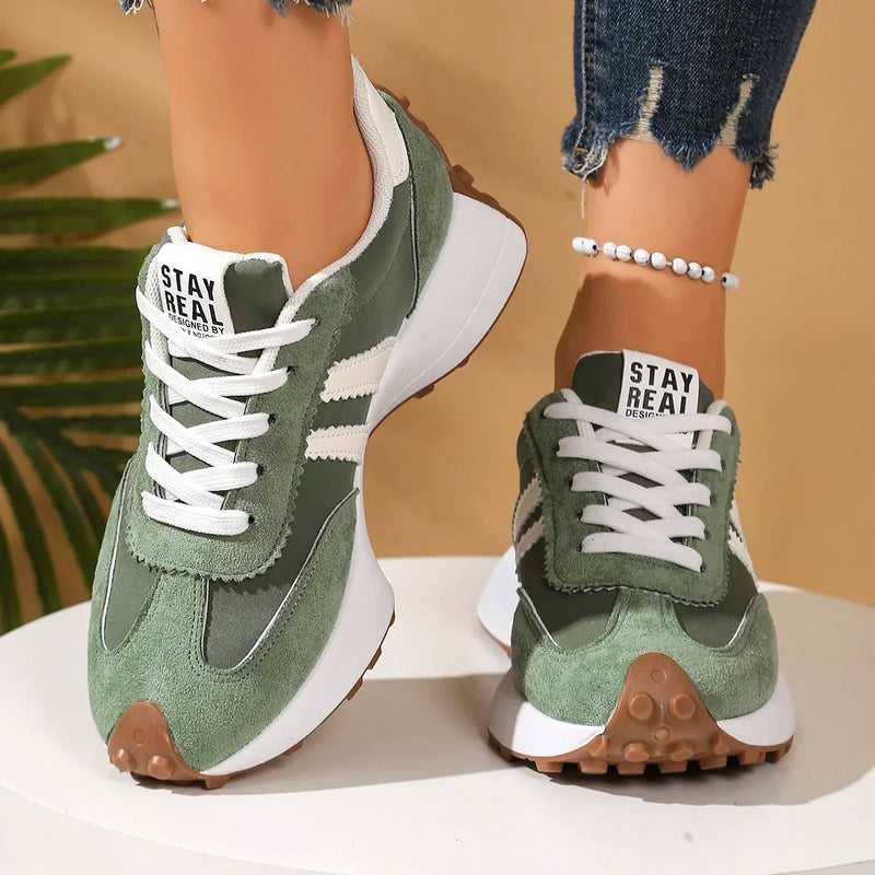 Elodie | Two-Tone Lace-Up Shoes