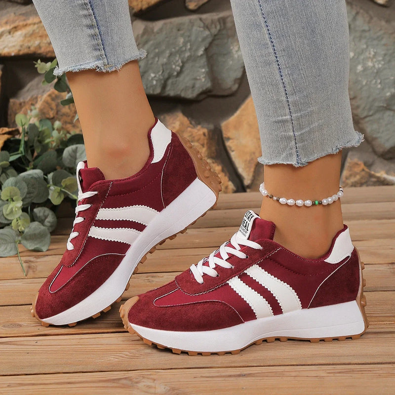 Elodie | Two-Tone Lace-Up Shoes