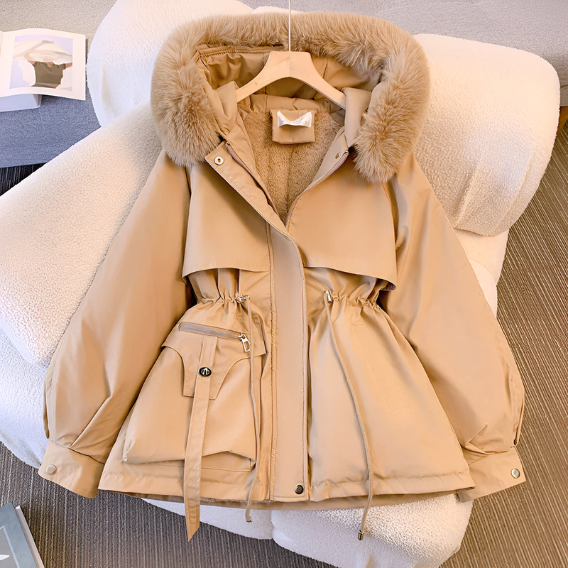 Elise Warm Hooded Coat