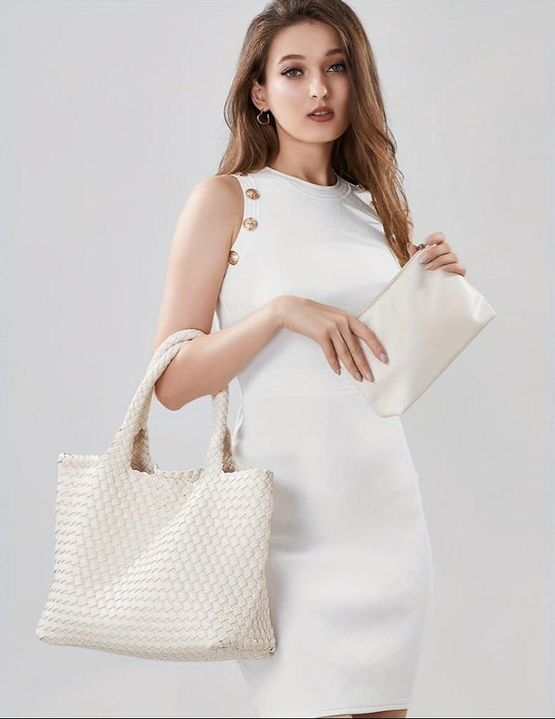 Woven Luxe Tote