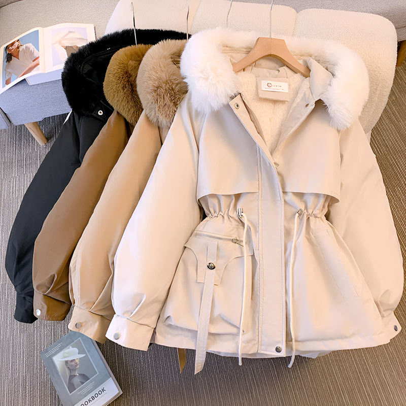 Elise Warm Hooded Coat